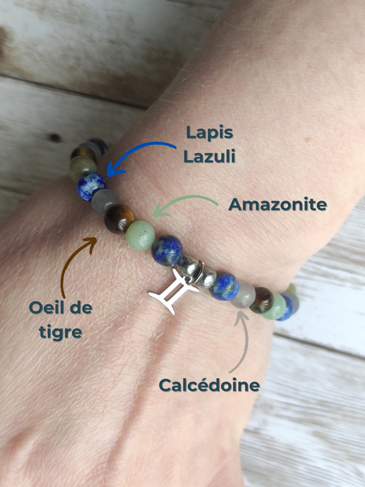 Bracelet "Éclat des Gémeaux" – Communication, Protection & Clarté Mentale