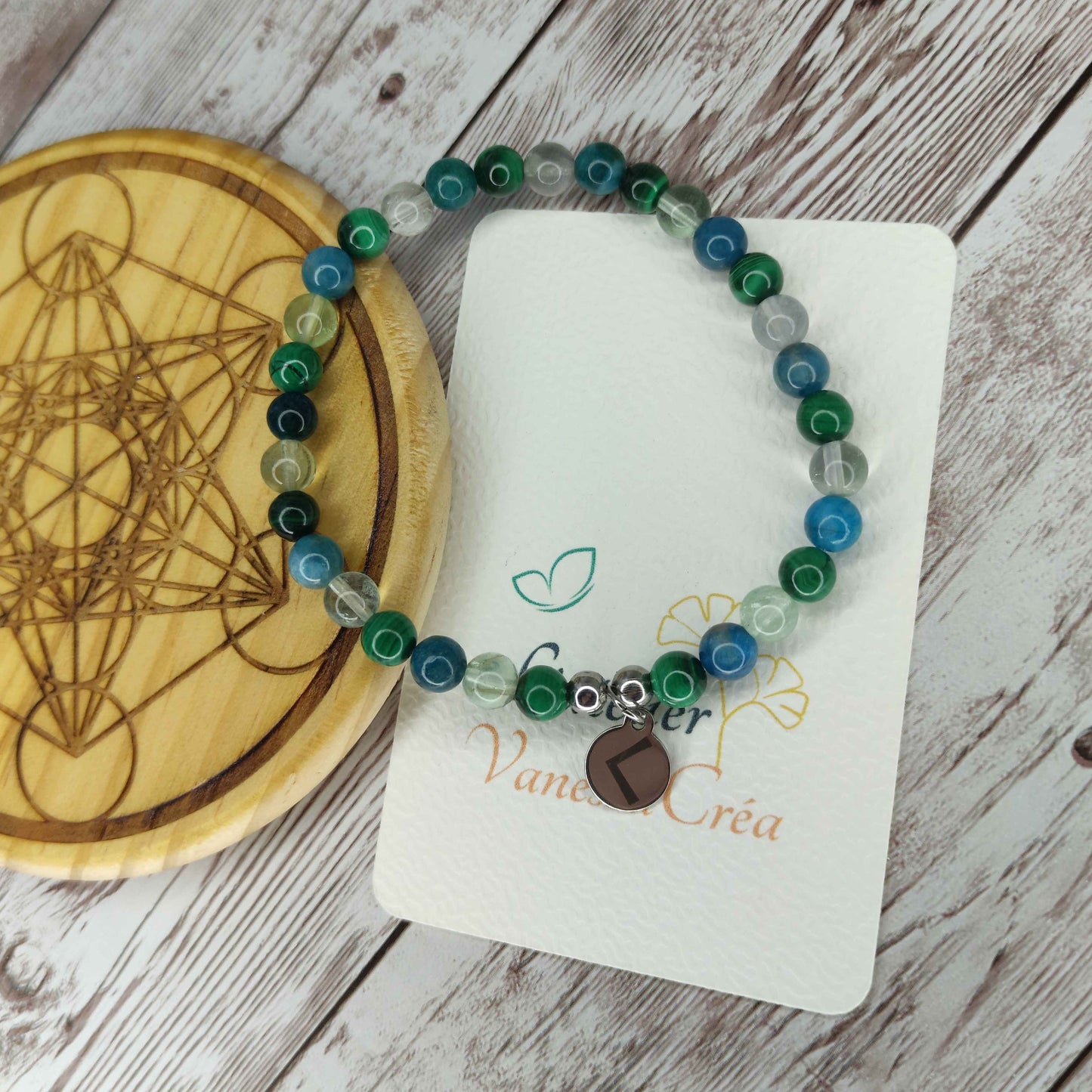 Bracelet douleurs inflammation pierres naturelles L'Atelier VanessaCréa
