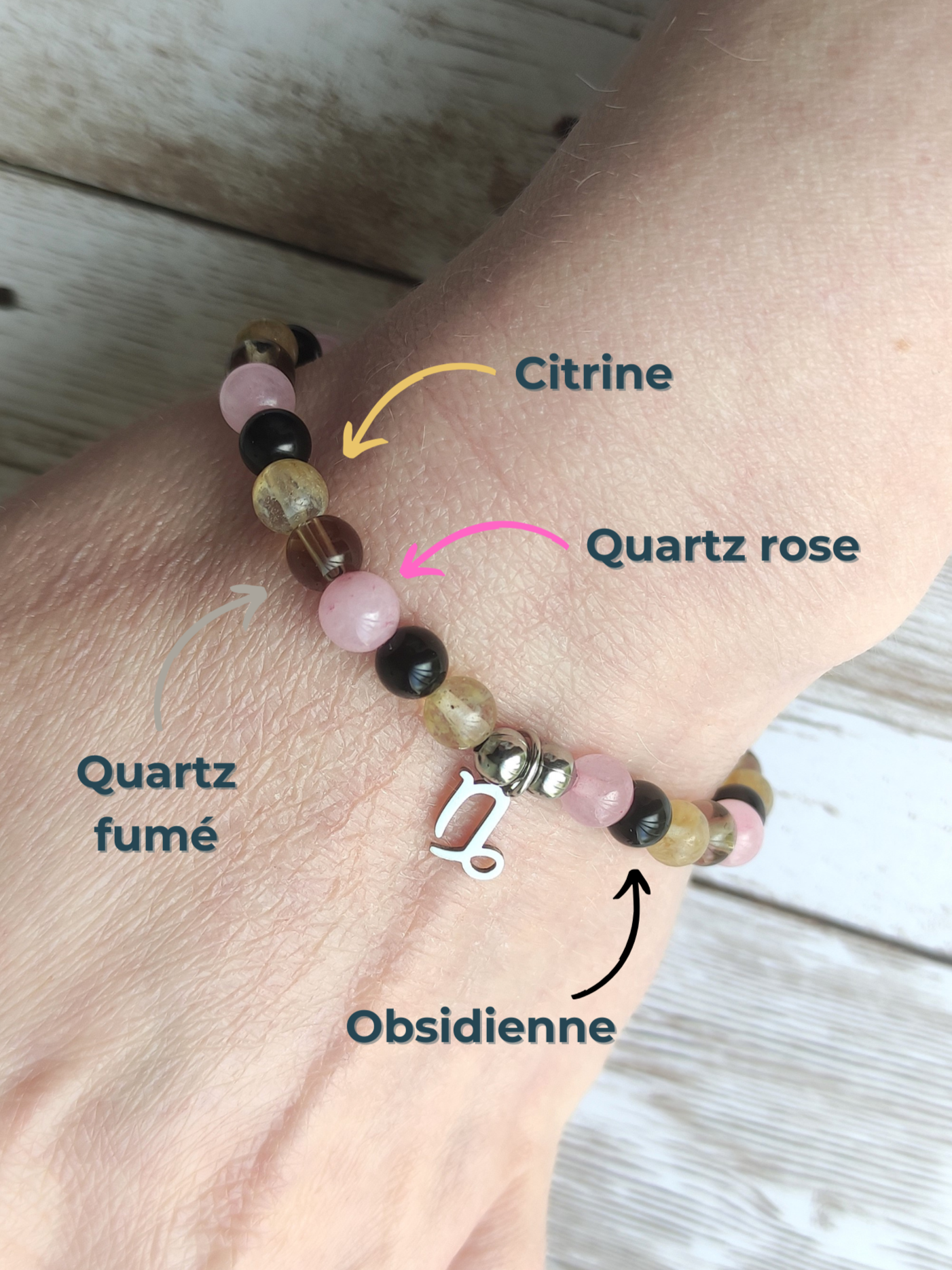 L’Équilibre du Sommet : Bracelet Capricorne – Ancrage, Sérénité & Rayonnement