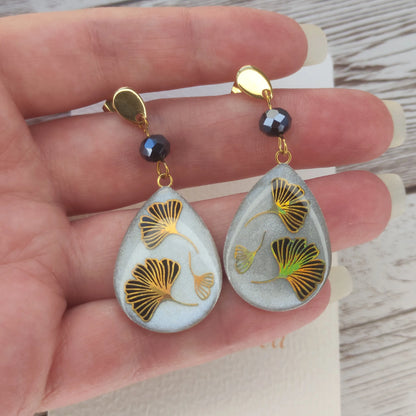 Boucles "Lola" Gingko L'Atelier VanessaCréa