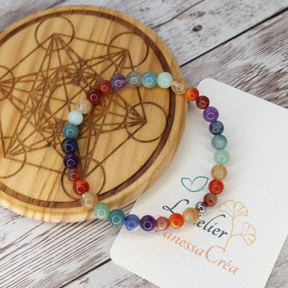 Bracelet "Harmonie Intégrale" — Les 7 Chakras L'Atelier VanessaCréa