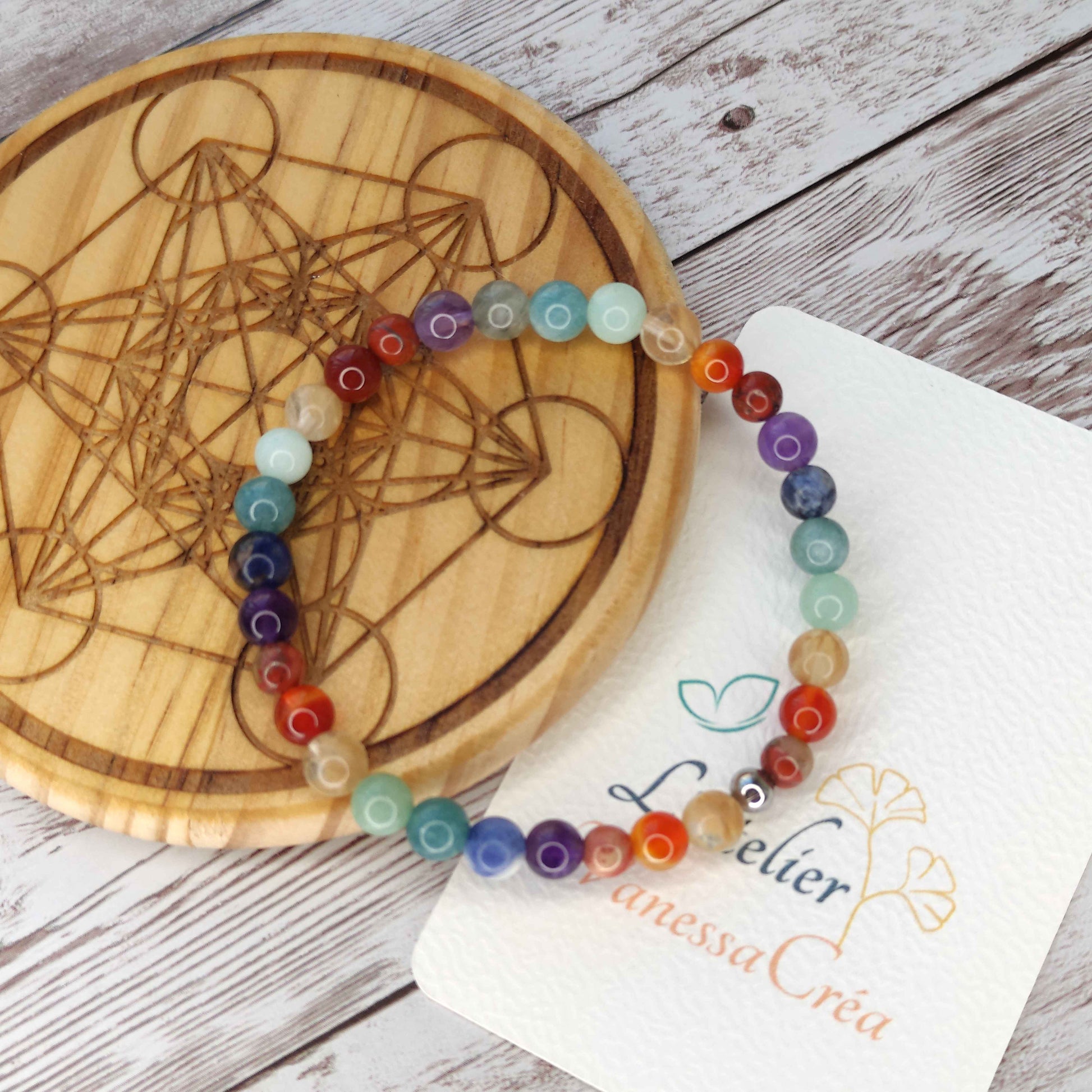 Bracelet "Harmonie Intégrale" — Les 7 Chakras L'Atelier VanessaCréa