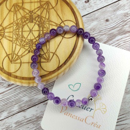 Bracelet Éveil & Sérénité – Améthyste Naturelle L'Atelier VanessaCréa