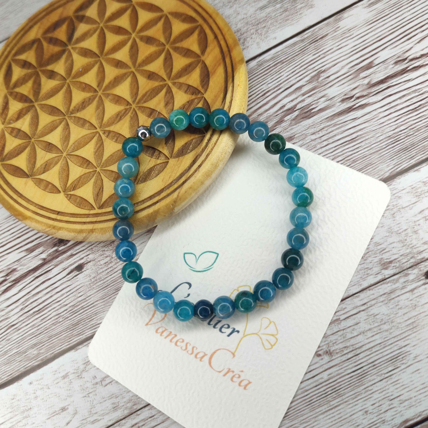 Bracelet Apatite naturelle L'Atelier VanessaCréa