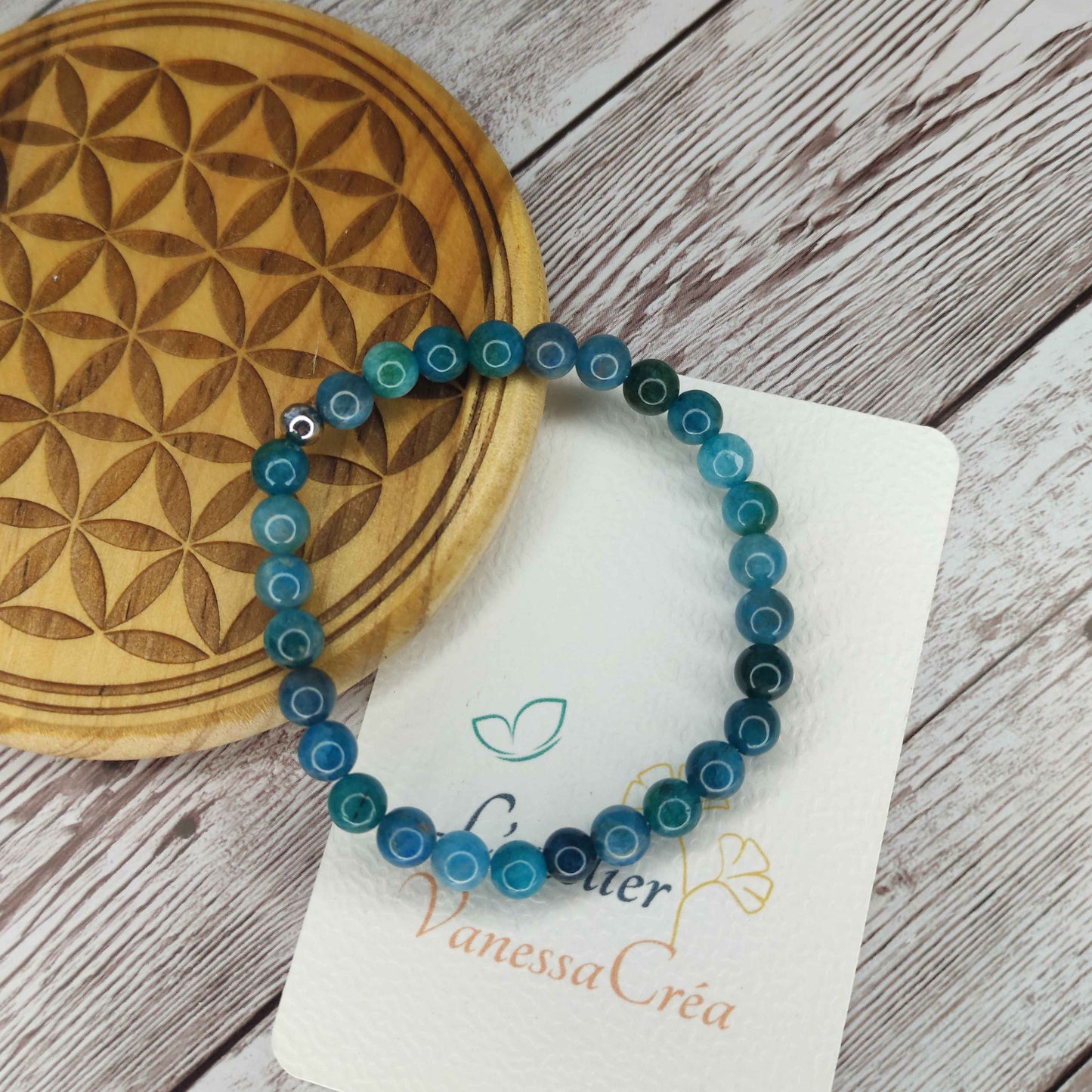 Bracelet Apatite naturelle L'Atelier VanessaCréa