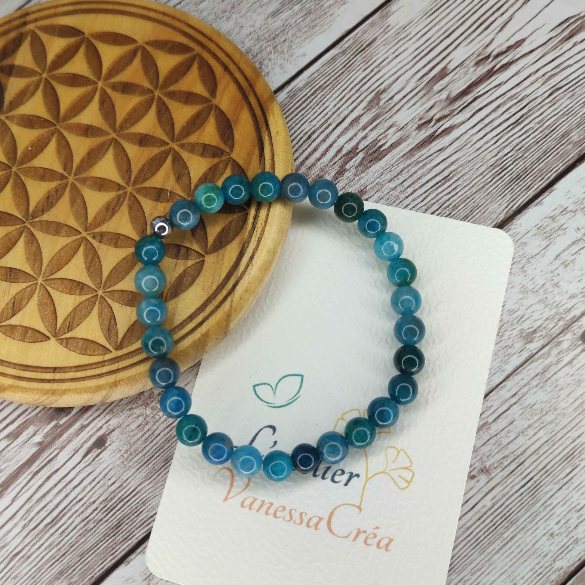 Bracelet Apatite naturelle L'Atelier VanessaCréa