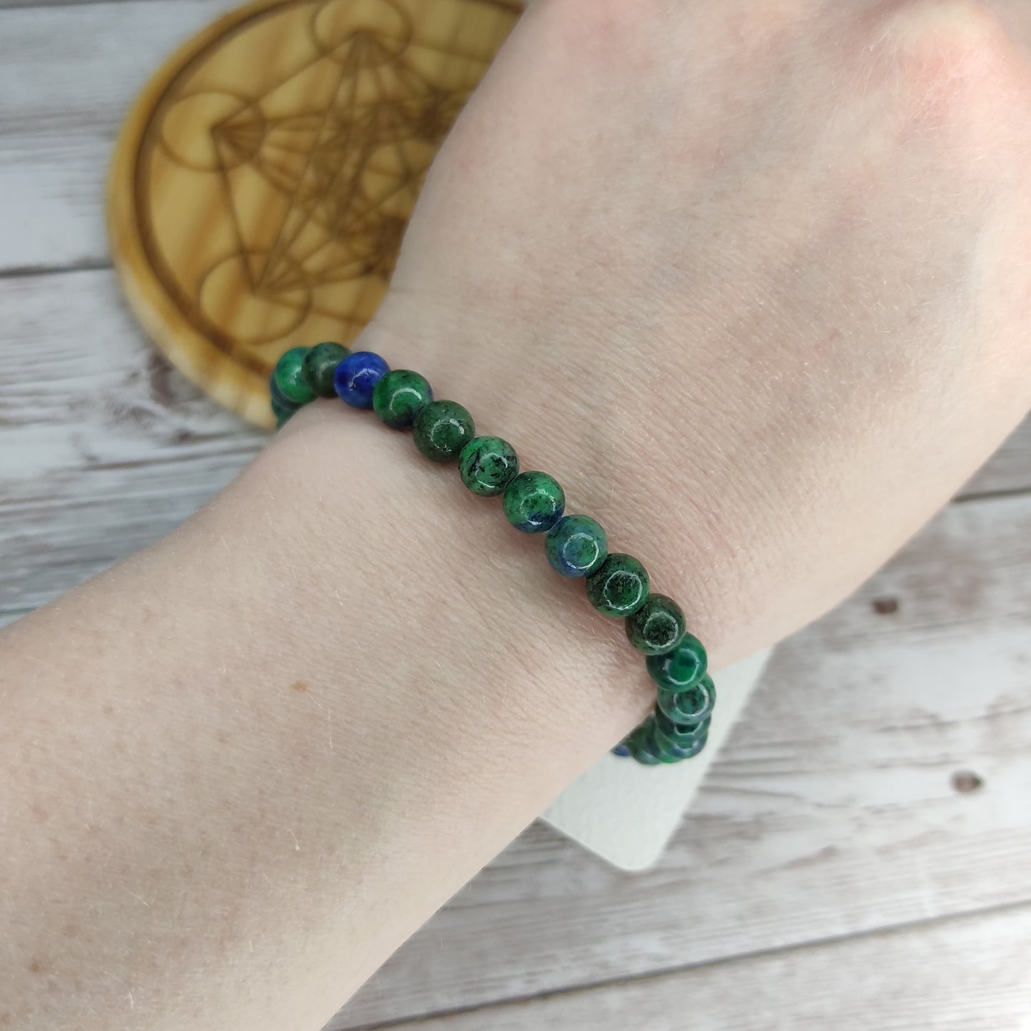 Bracelet "Éveil & Clarté" en Azurite Naturelle L'Atelier VanessaCréa
