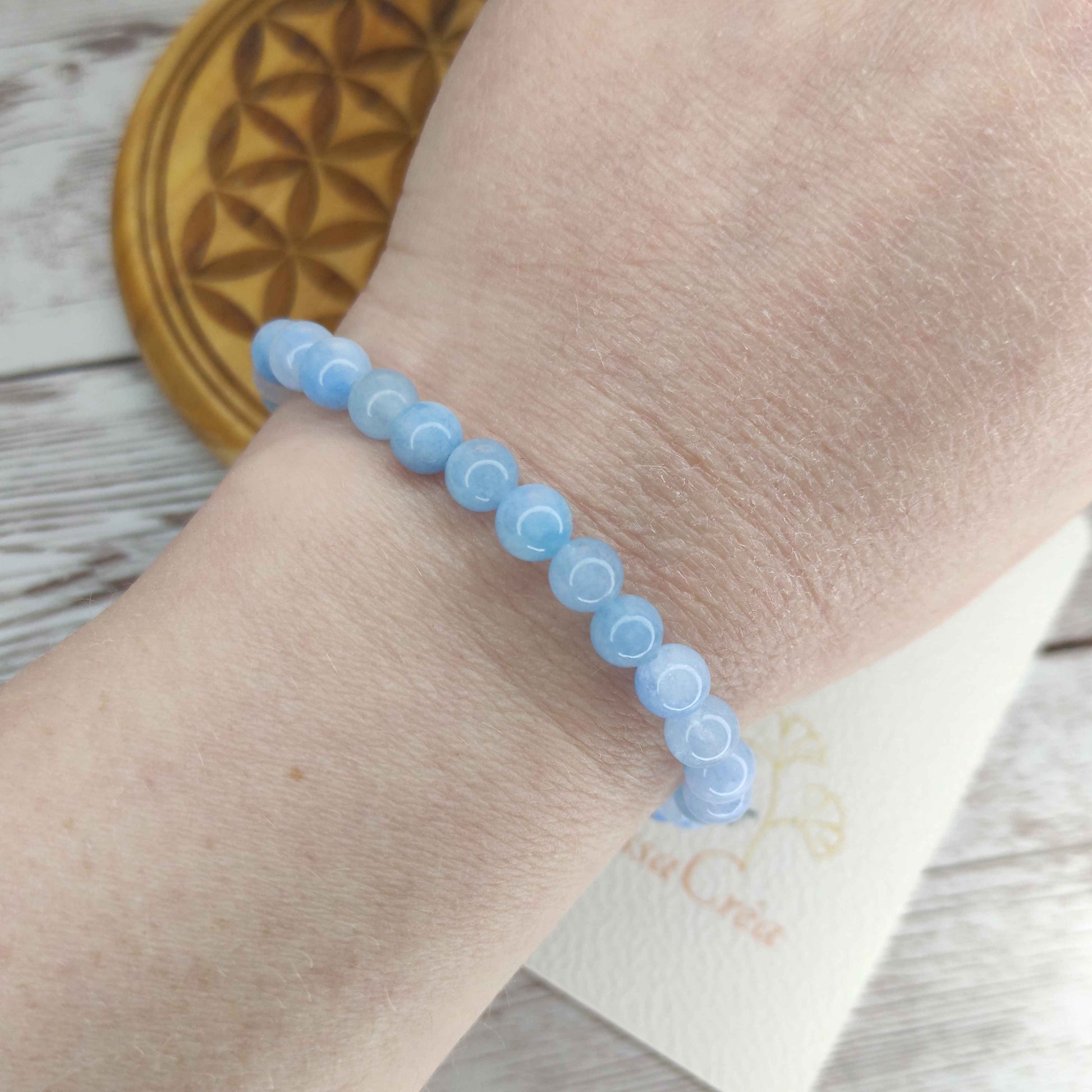 Bracelet Calcédoine Naturelle L'Atelier VanessaCréa