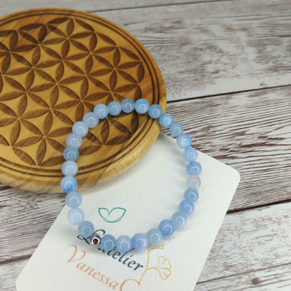 Bracelet Calcédoine Naturelle L'Atelier VanessaCréa