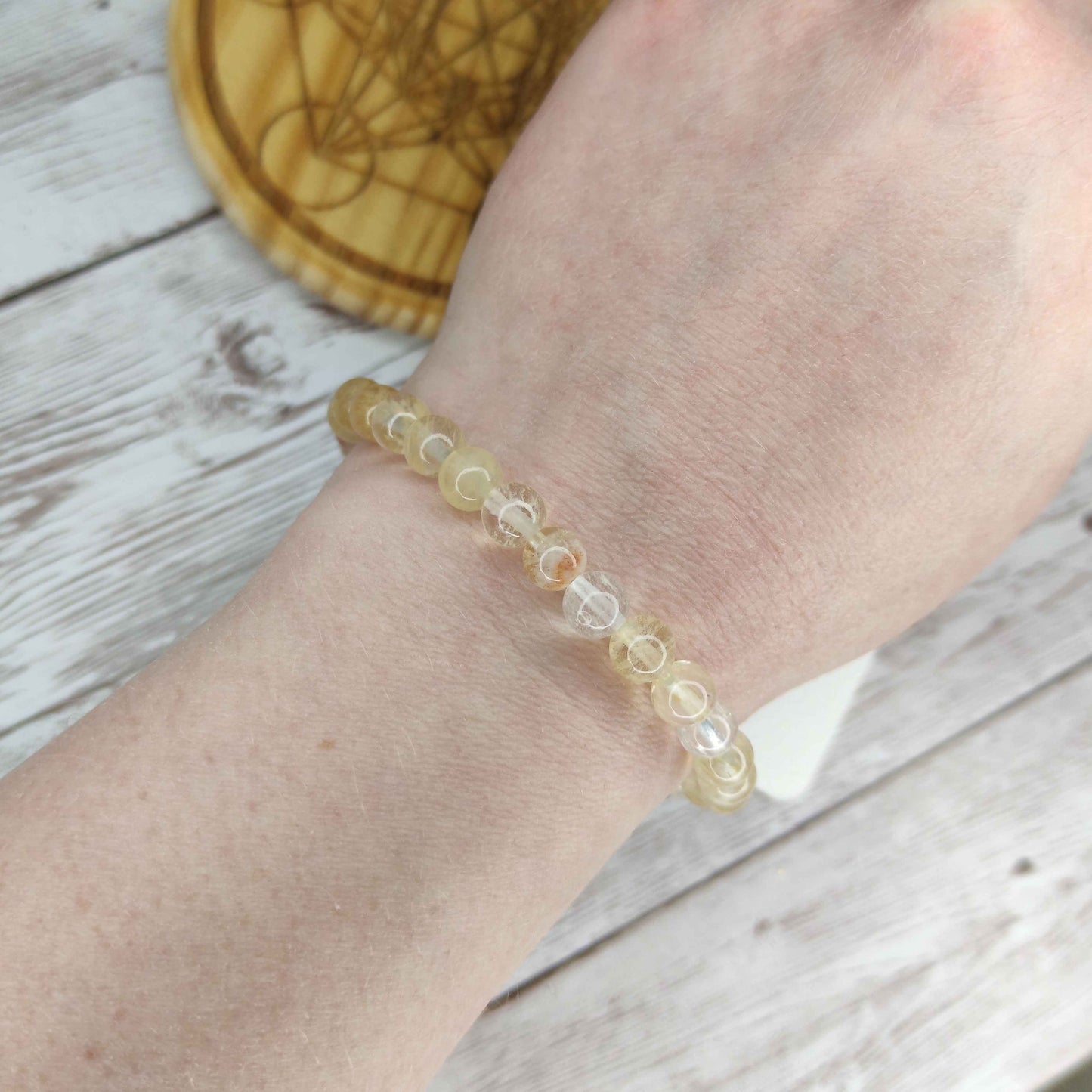 Bracelet "Éclat Solaire" en Citrine Naturelle L'Atelier VanessaCréa