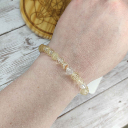 Bracelet "Éclat Solaire" en Citrine Naturelle L'Atelier VanessaCréa