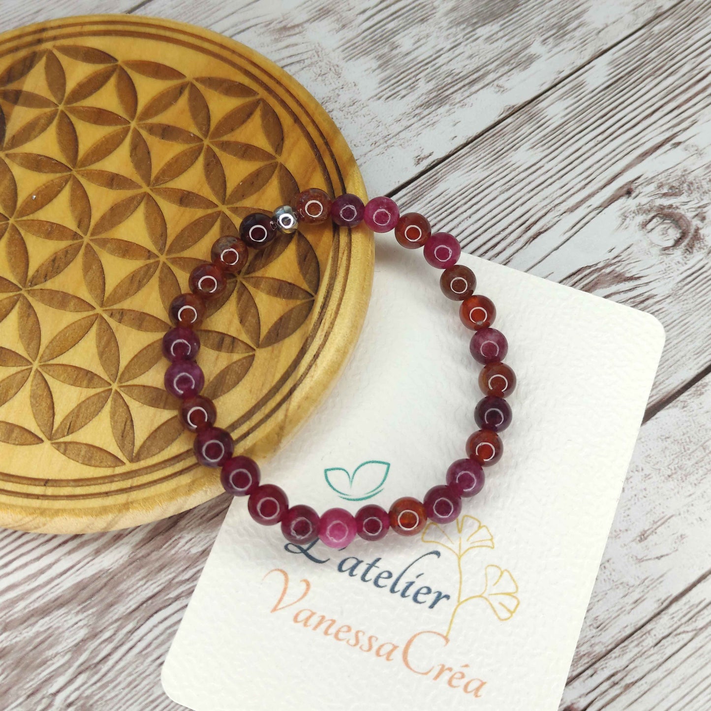 Bracelet Grenat naturel L'Atelier VanessaCréa