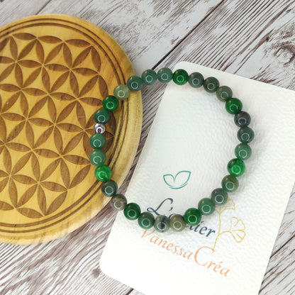 Bracelet Jade Nephrite naturelle - L'Atelier VanessaCréa