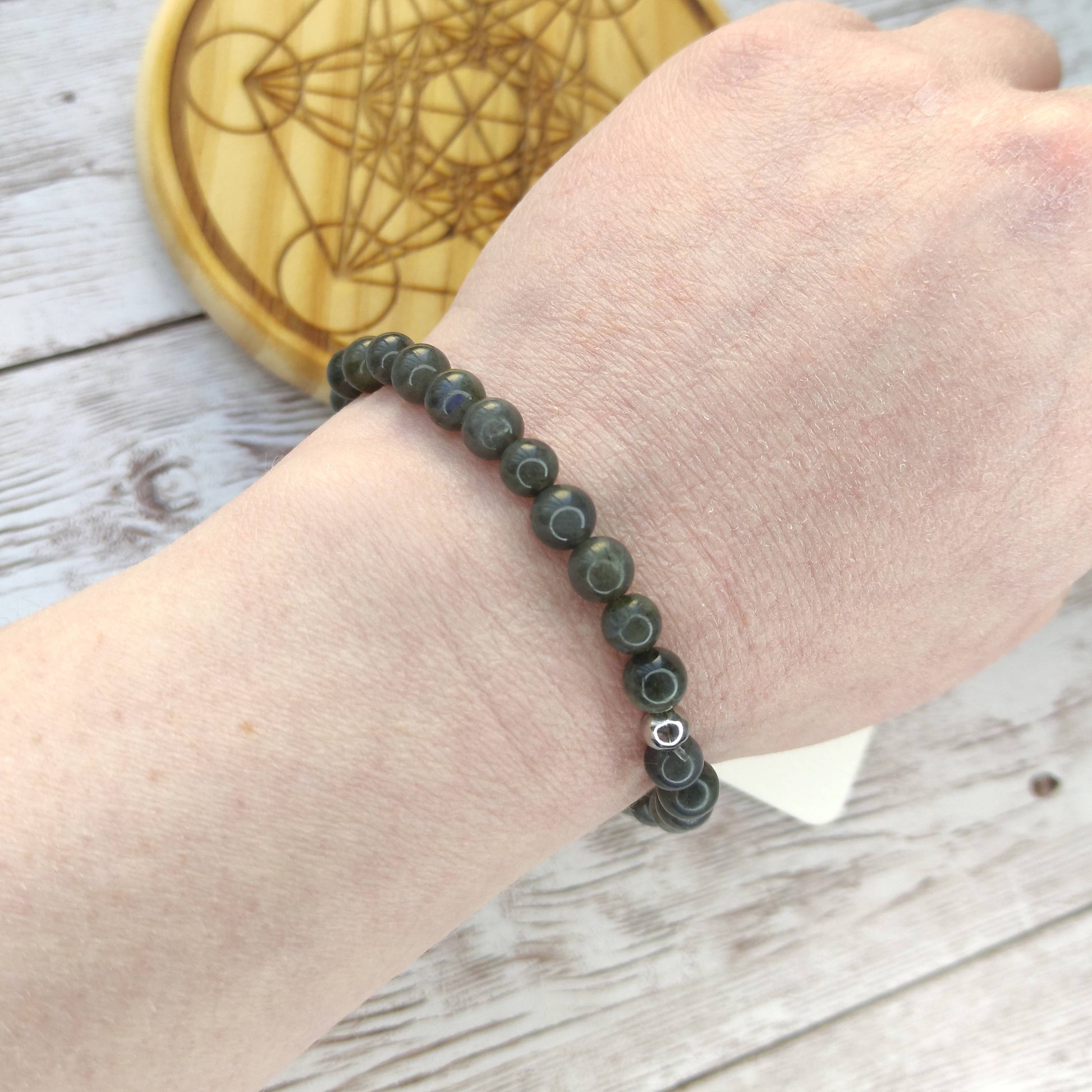Bracelet Éclat Protecteur en Labradorite Naturelle L'Atelier VanessaCréa