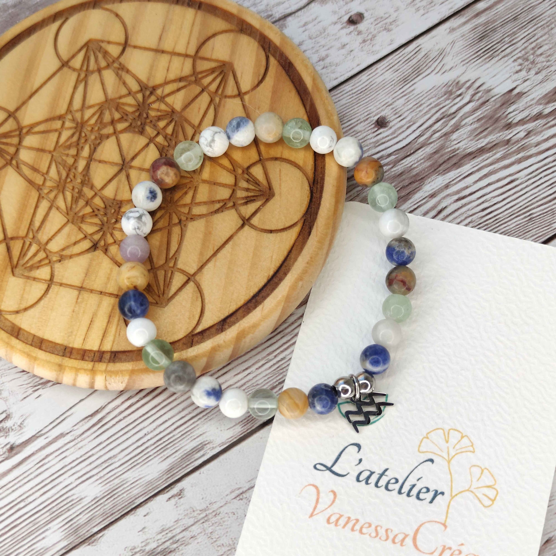 Le Visionnaire – Bracelet Astro Verseau & Clarté Mentale L'Atelier VanessaCréa