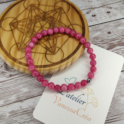 Bracelet "Équilibre Sacré" en Rhodochrosite Naturelle L'Atelier VanessaCréa
