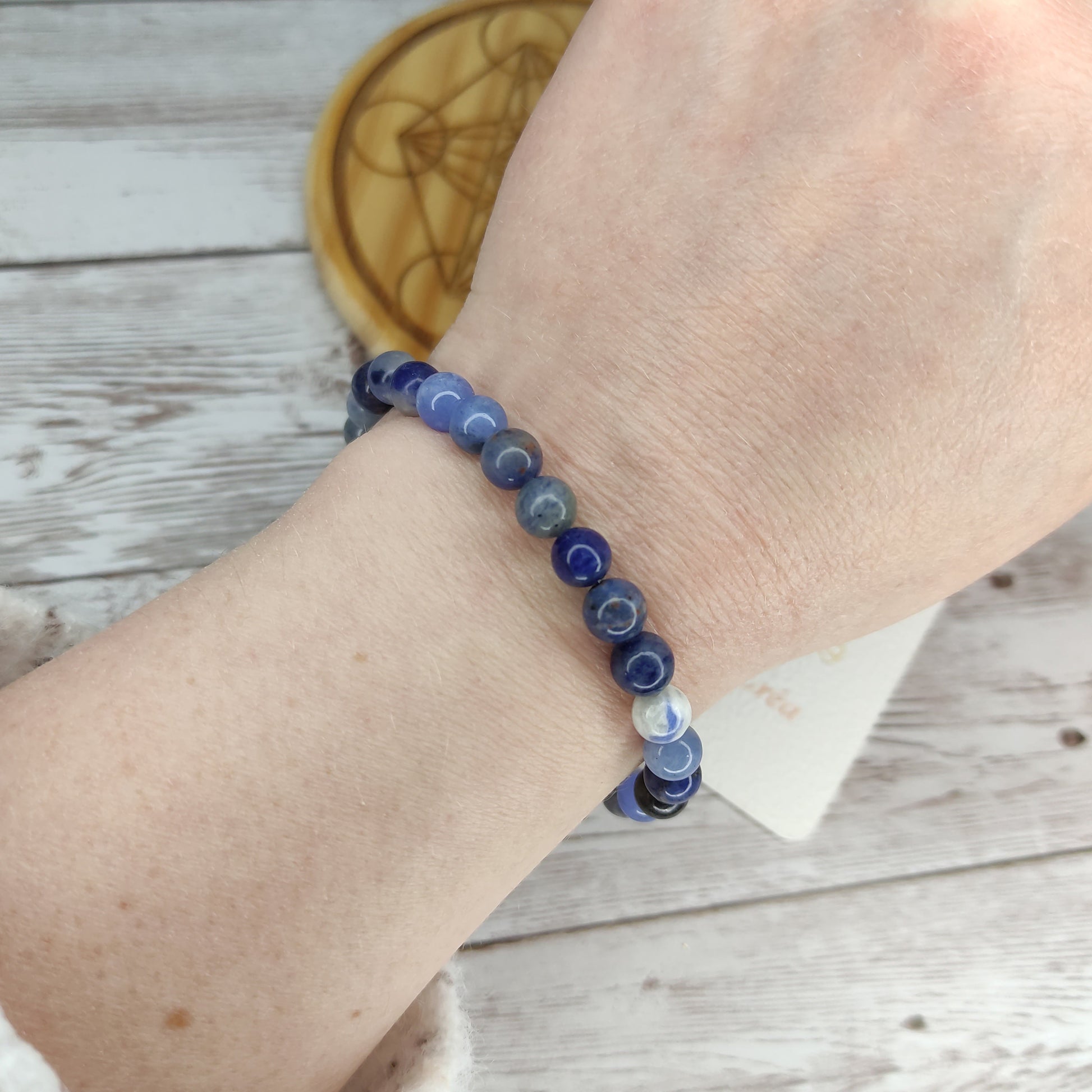 Bracelet Équilibre & Intuition en Sodalite Naturelle L'Atelier VanessaCréa