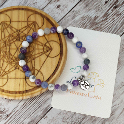 Bracelet "Sérénité Absolue" – Équilibre, Paix Intérieure & Anti-Stress L'Atelier VanessaCréa