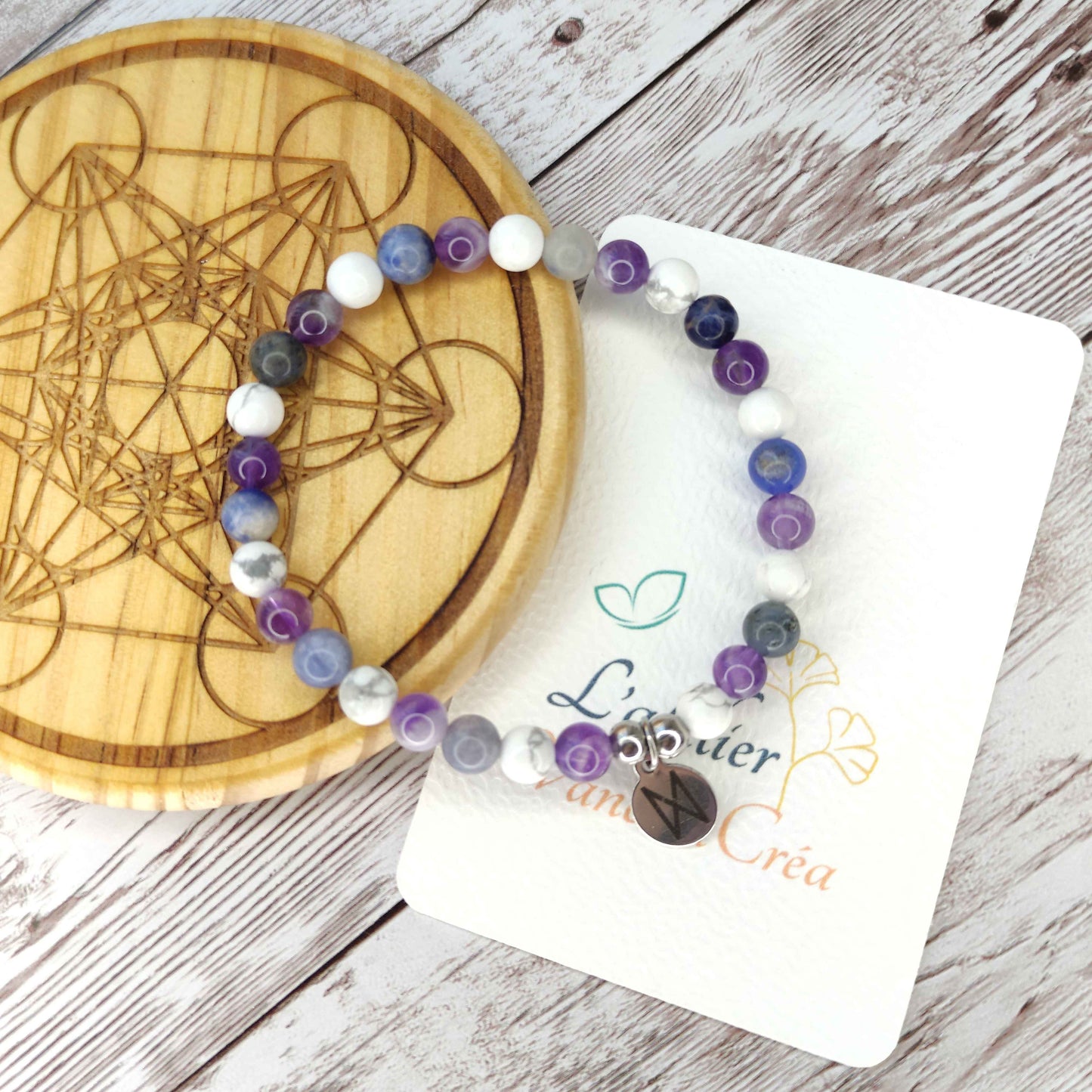 Bracelet "Sérénité Absolue" – Équilibre, Paix Intérieure & Anti-Stress L'Atelier VanessaCréa