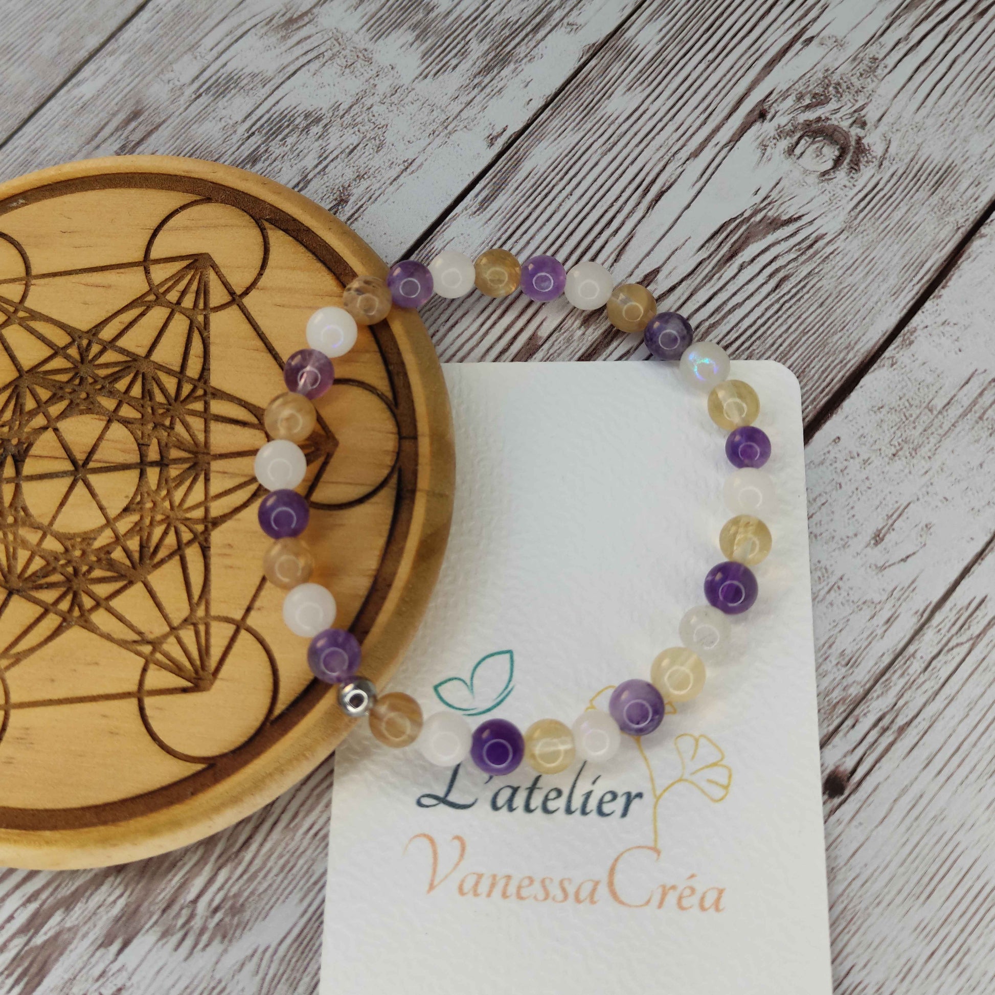Le Bracelet "Équilibre Sacré" – Sérénité & Renouveau (Ménopause) L'Atelier VanessaCréa