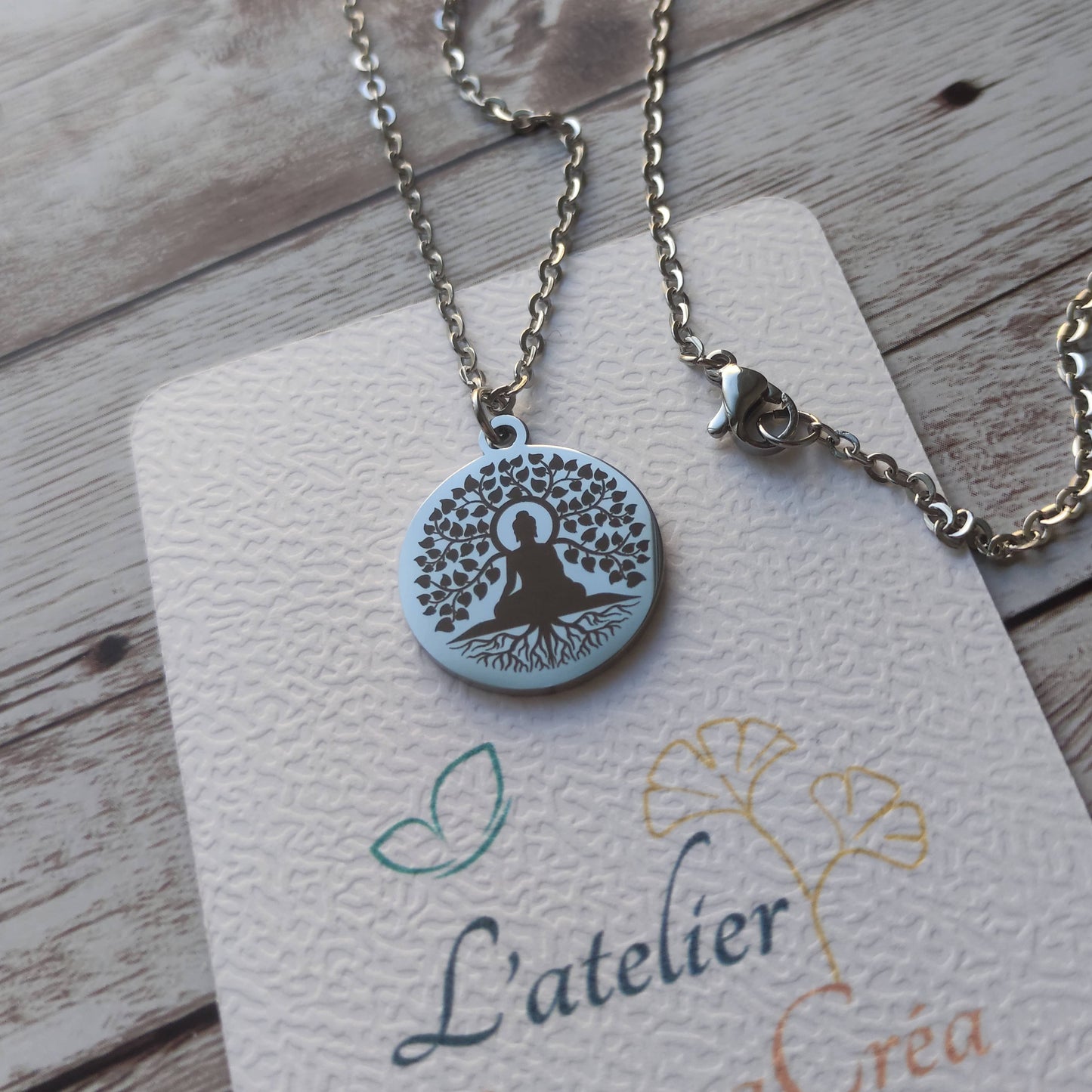 Collier Arbre de Vie Bouddha - L'Atelier VanessaCréa
