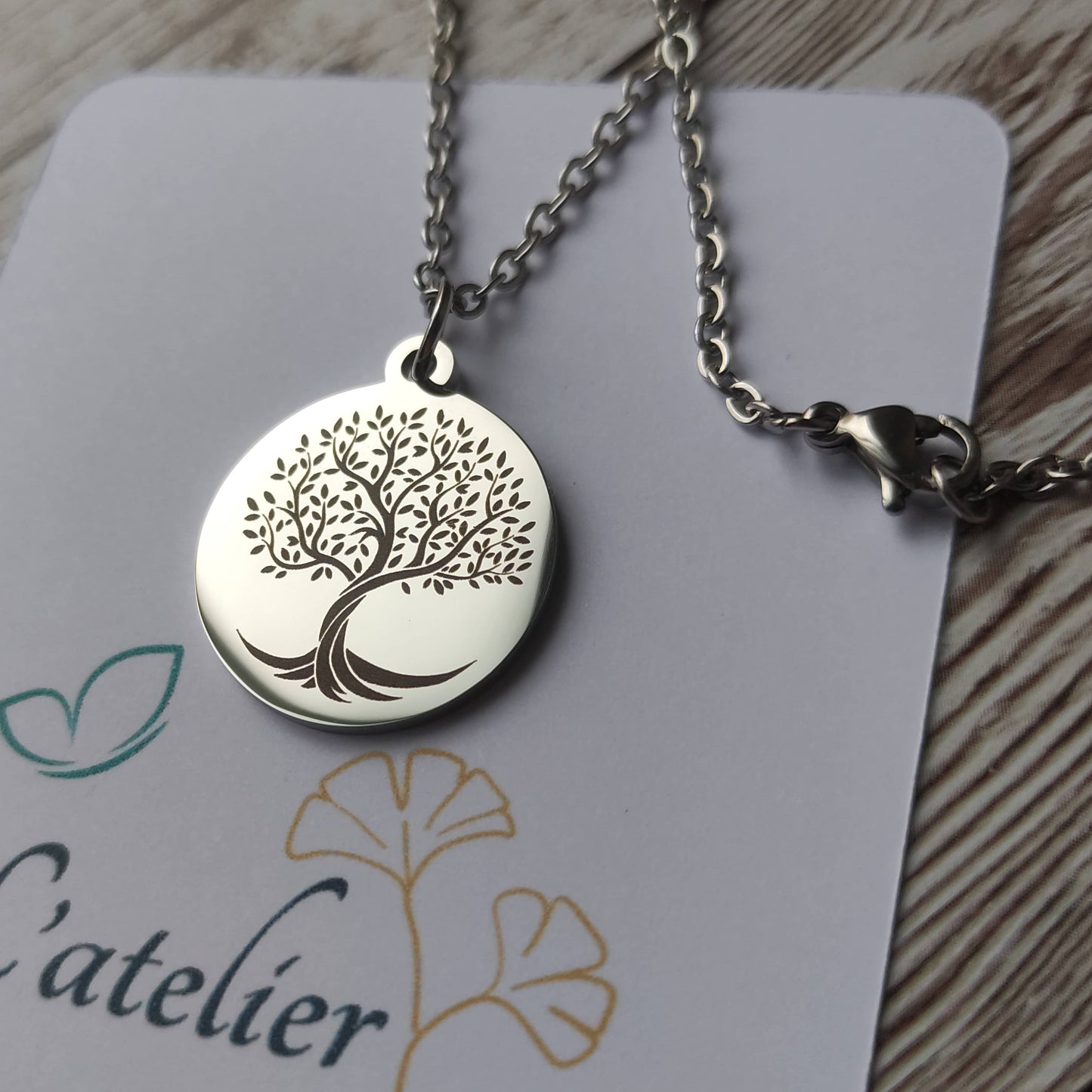 Collier Arbre de Vie Personnalisé - L'Atelier VanessaCréa