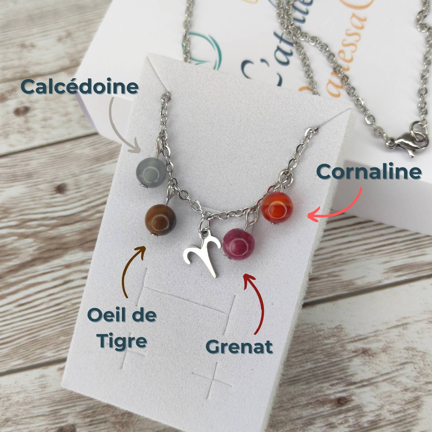 Collier "Énergie du Bélier" – Harmonie & Détermination L'Atelier VanessaCréa
