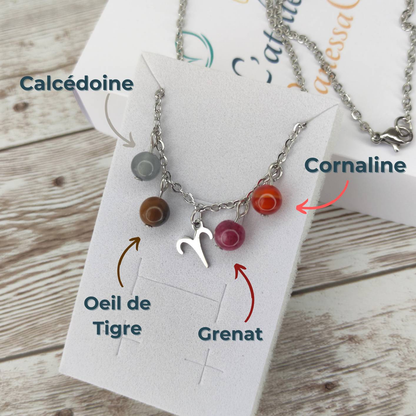 Collier "Énergie du Bélier" – Harmonie & Détermination L'Atelier VanessaCréa