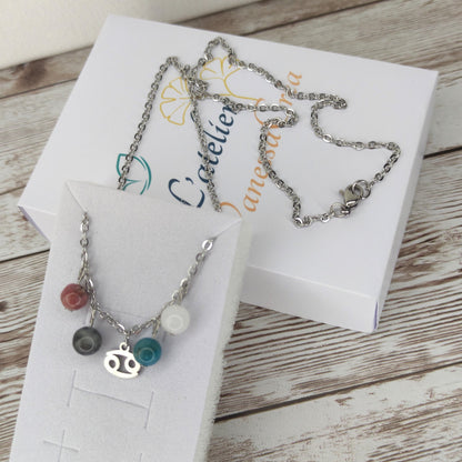 Collier "Équilibre du Cancer" L'Atelier VanessaCréa