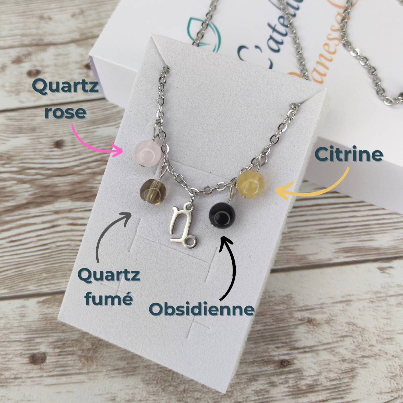 Collier "Essence du Capricorne" – Harmonie, Ambition L'Atelier VanessaCréa