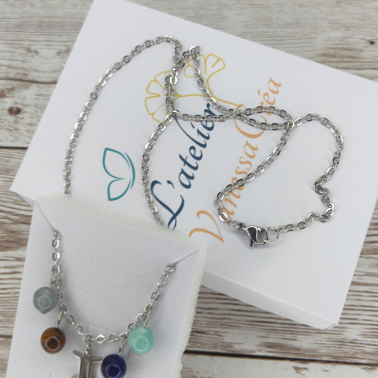 Collier "Alliance Céleste" Gémeaux L'Atelier VanessaCréa