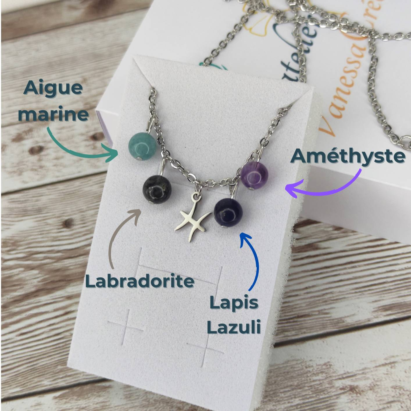 Collier "Sérénité du Poisson" L'Atelier VanessaCréa