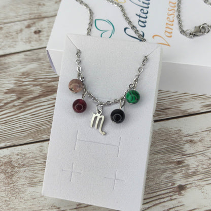 Collier "Essence du Scorpion" – Harmonie Holistique L'Atelier VanessaCréa