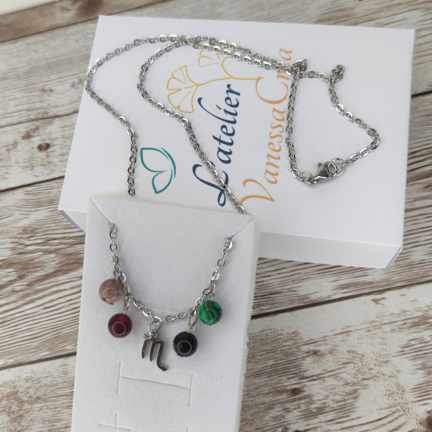 Collier "Essence du Scorpion" – Harmonie Holistique L'Atelier VanessaCréa