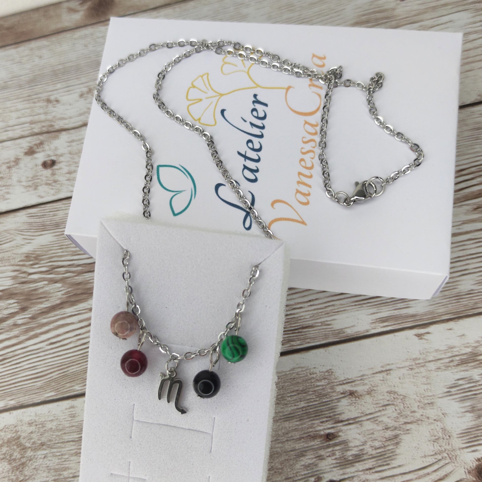 Collier "Essence du Scorpion" – Harmonie Holistique L'Atelier VanessaCréa