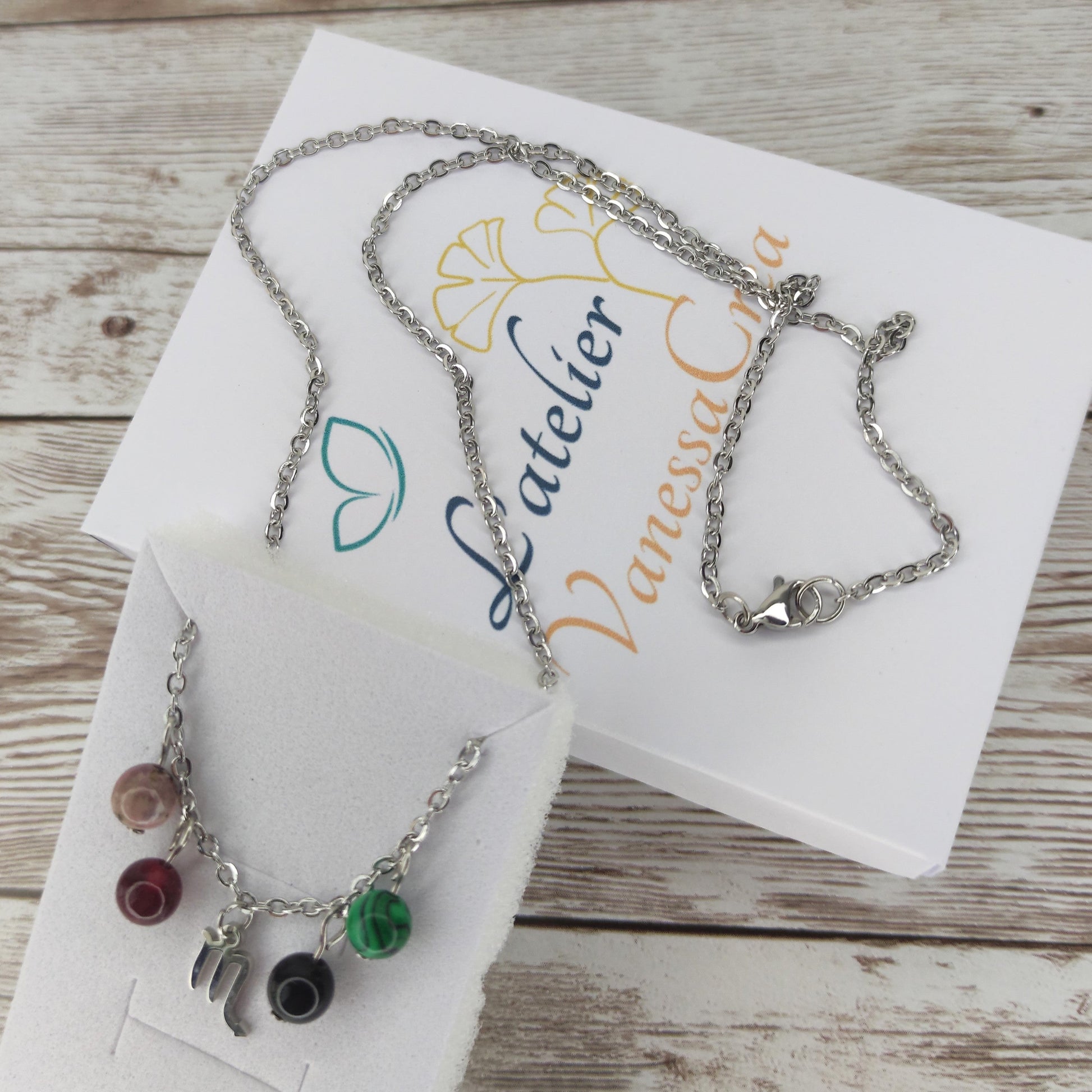 Collier "Essence du Scorpion" – Harmonie Holistique L'Atelier VanessaCréa