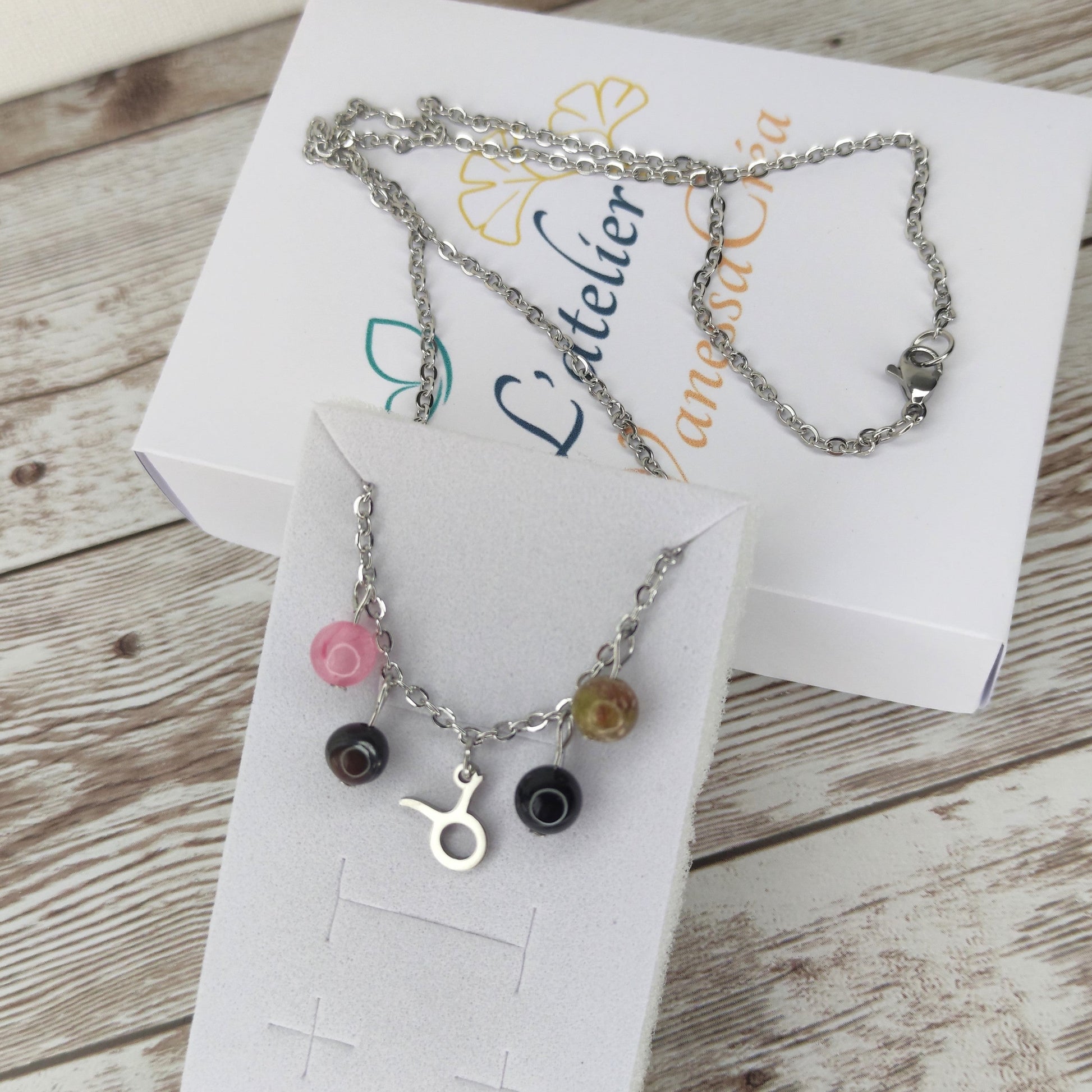 Collier "Équilibre du Taureau" – Harmonie, Ancrage et Cœur L'Atelier VanessaCréa