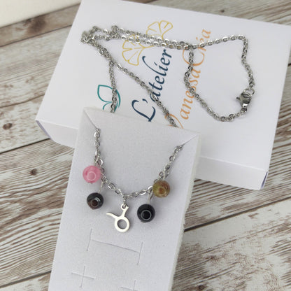 Collier "Équilibre du Taureau" – Harmonie, Ancrage et Cœur L'Atelier VanessaCréa