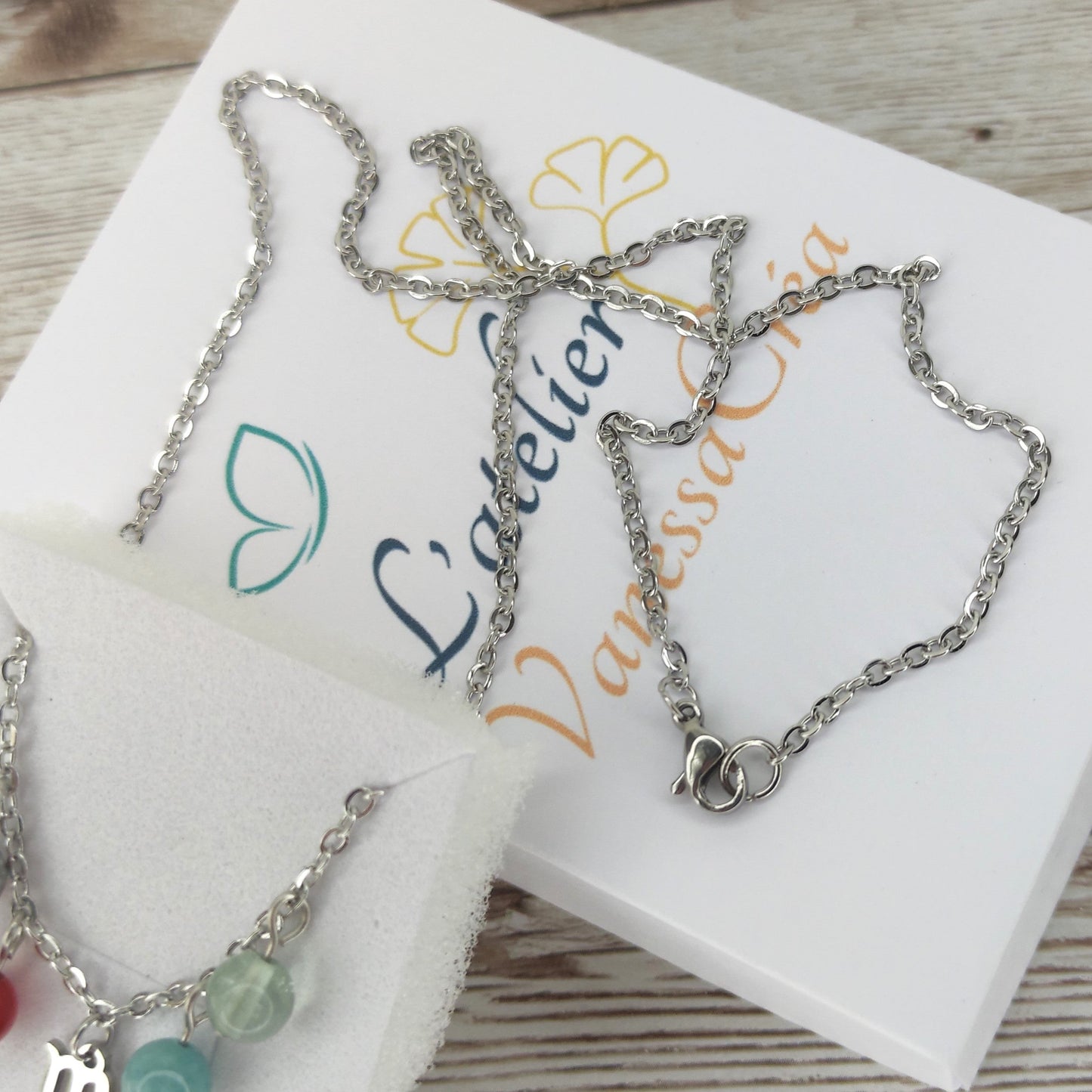 Collier "L'Équilibre de la Vierge" – Synergie Artisanale de 4 Pierres Naturelles L'Atelier VanessaCréa