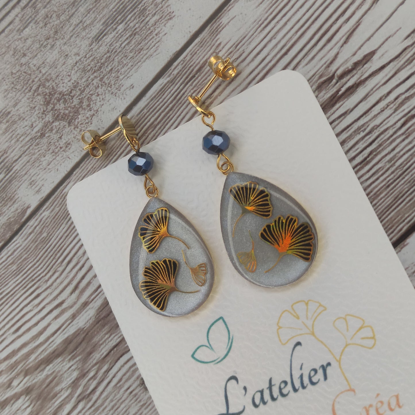 Boucles "Lola" Gingko