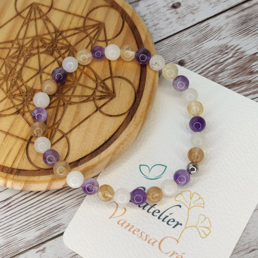 Le Bracelet "Équilibre Sacré" – Sérénité & Renouveau (Ménopause)