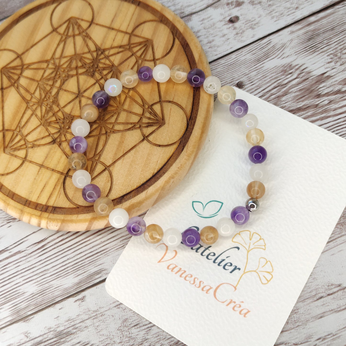 Le Bracelet "Équilibre Sacré" – Sérénité & Renouveau (Ménopause)