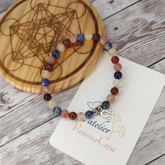 Bracelet "Majesté Solaire" – Éclat, Confiance & Alignement du Lion