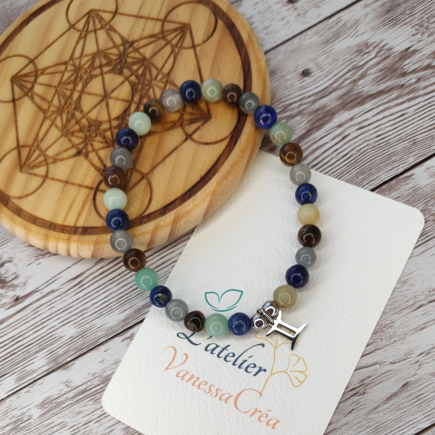 Bracelet "Éclat des Gémeaux" – Communication, Protection & Clarté Mentale