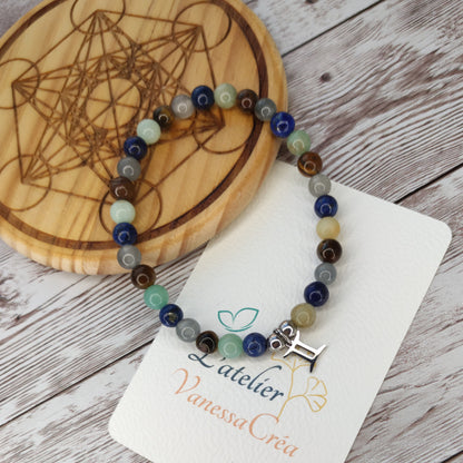 Bracelet "Éclat des Gémeaux" – Communication, Protection & Clarté Mentale