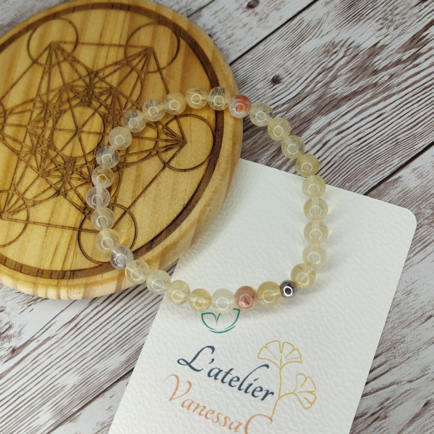 Bracelet "Éclat Solaire" en Citrine Naturelle