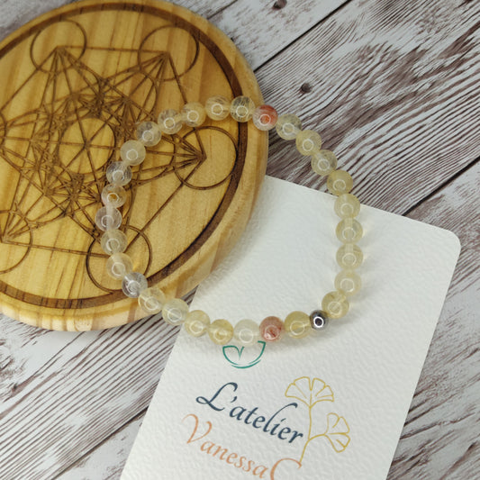 Bracelet "Éclat Solaire" en Citrine Naturelle