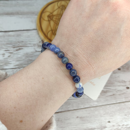 Bracelet Équilibre & Intuition en Sodalite Naturelle