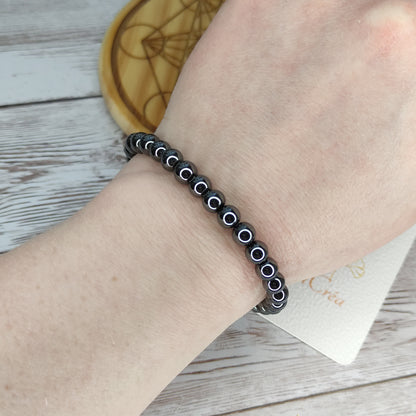 Bracelet Équilibre & Ancrage en Hématite Naturelle