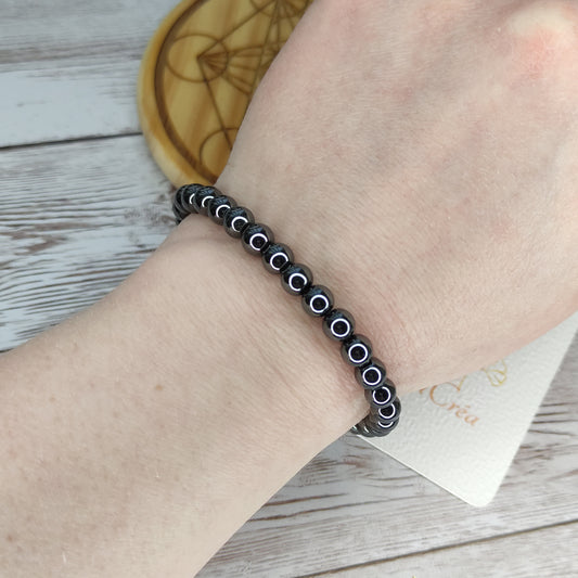 Bracelet Équilibre & Ancrage en Hématite Naturelle